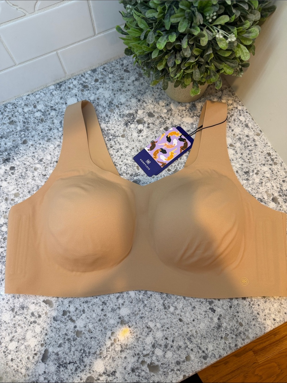 HoneyLove 2X 42C/D Seamless Nude Wireless Comfort Bra New